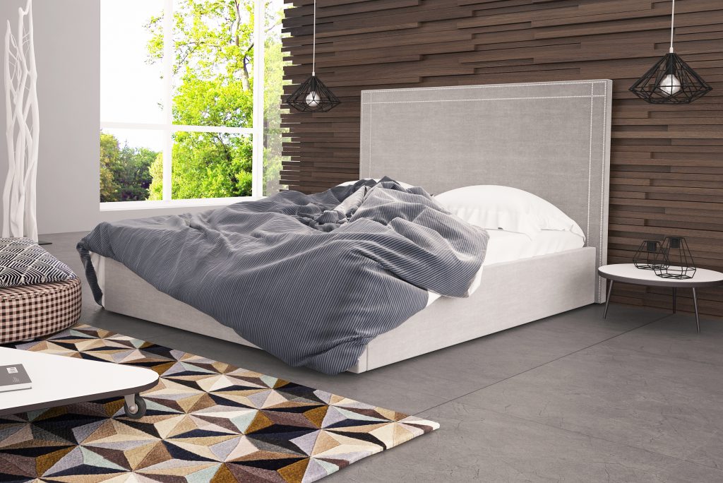 Czy łóżko tapicerowane będzie pasować do minimalistycznej sypialni?